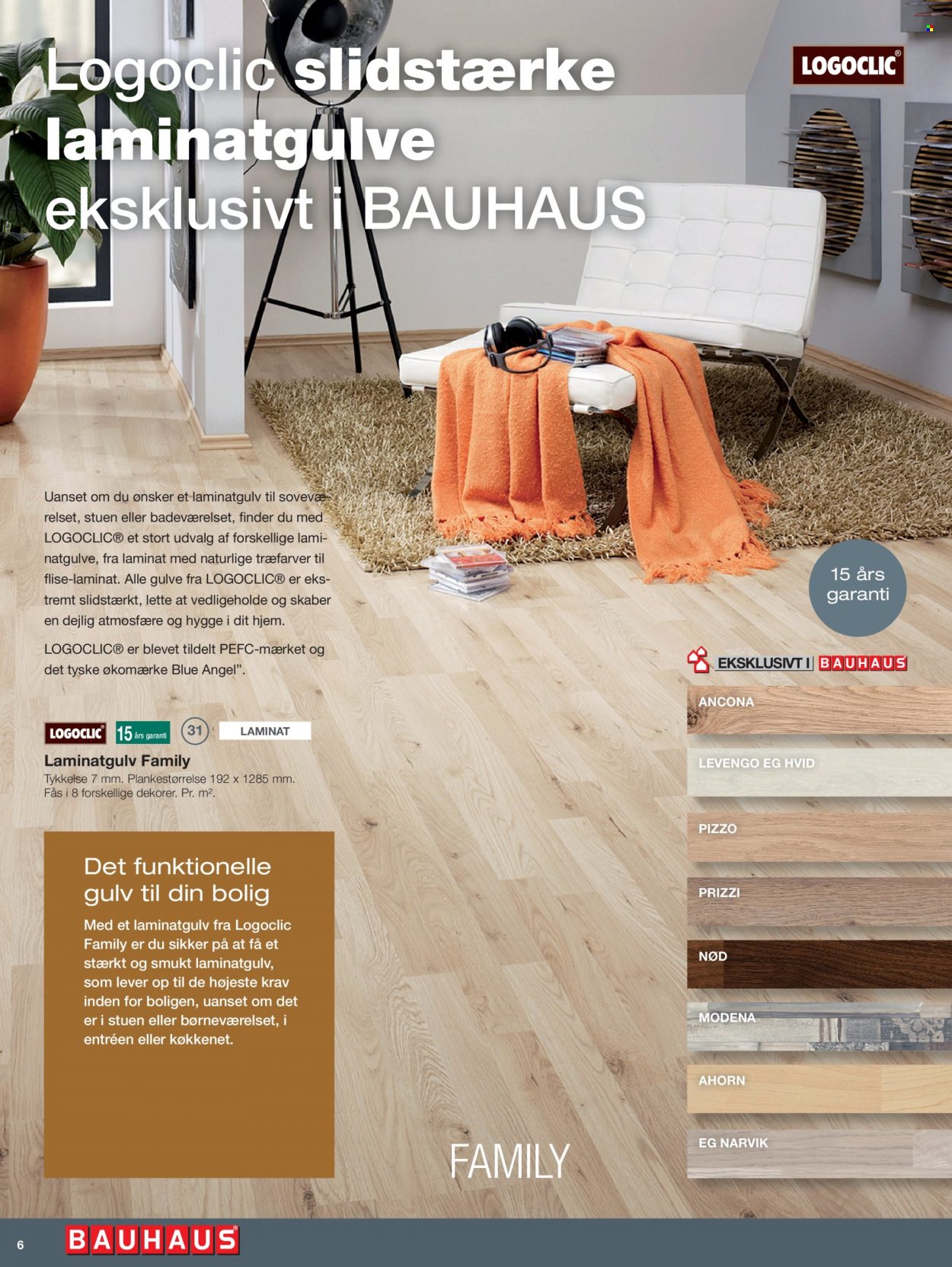 Bauhaus tilbud  - tilbudsprodukter - laminatgulv, flise. Side 6.