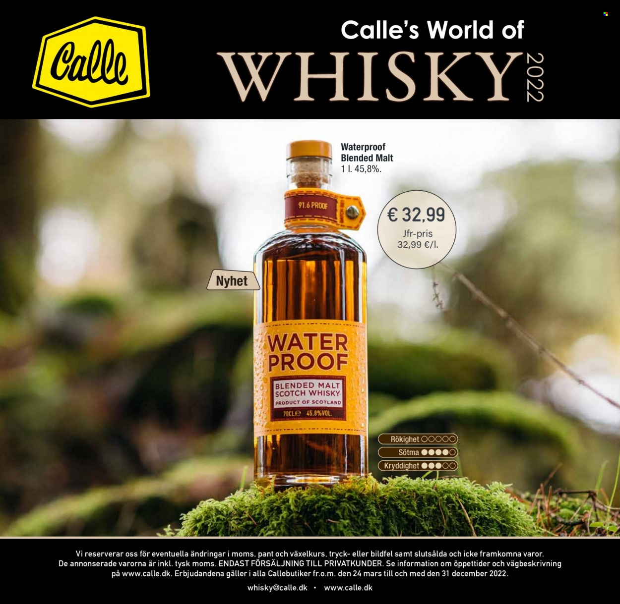 Calle tilbud  - 23.03.2022 - 31.12.2022 - tilbudsprodukter - Mars, scotch whisky, whisky. Side 36.
