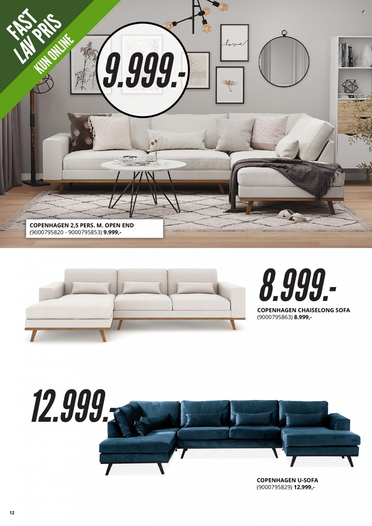 My Home tilbud  - tilbudsprodukter - sofa. Side 12.