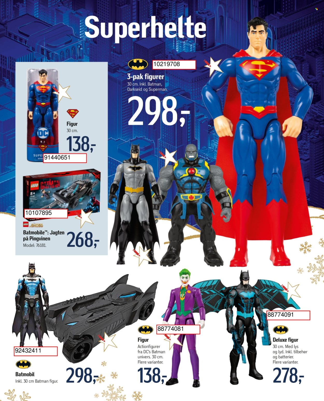 føtex tilbud  - 17.10.2022 - 31.12.2022 - tilbudsprodukter - Batman, Superman, LEGO. Side 28.