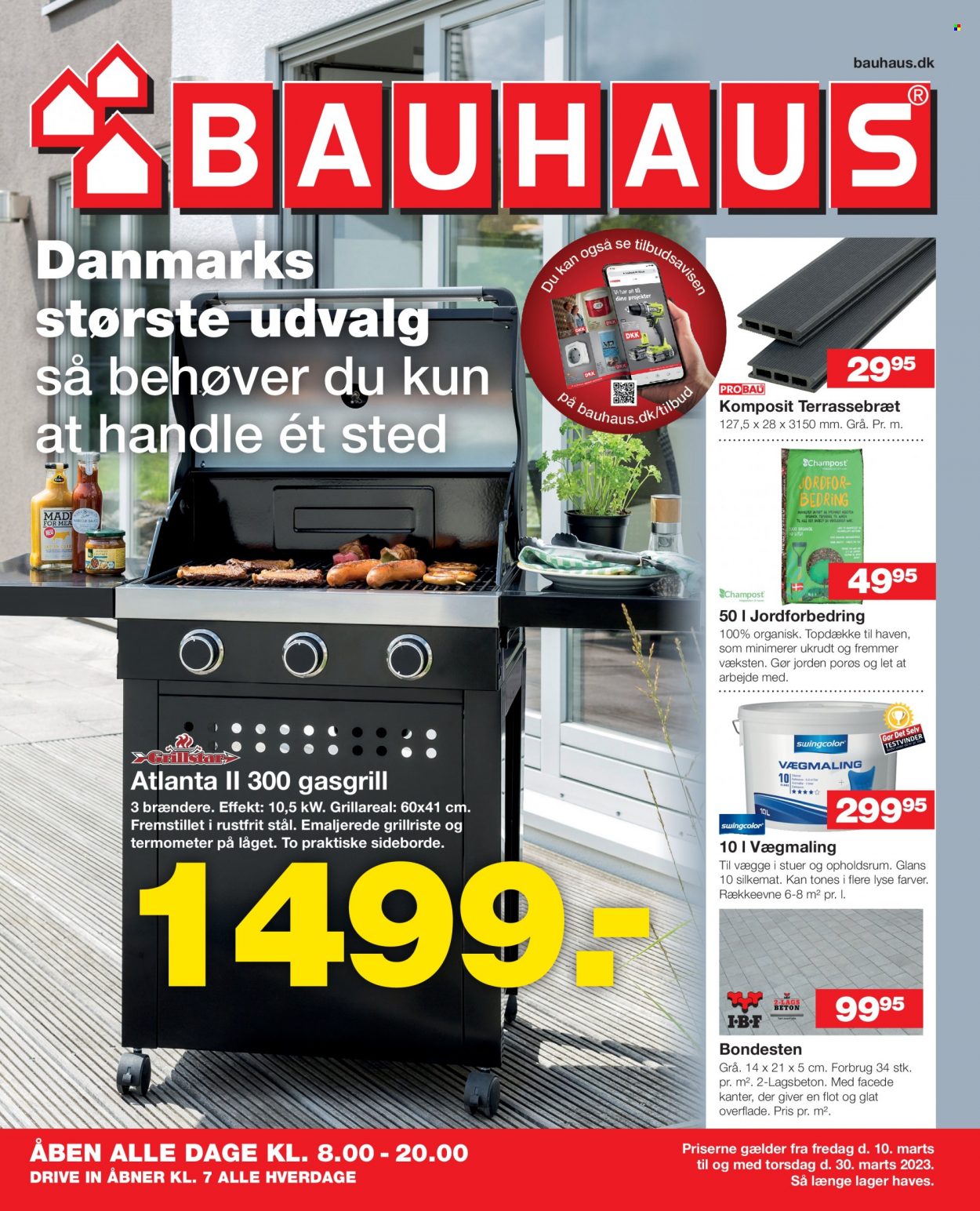 Bauhaus tilbudsavis  - 10.03.2023 - 30.03.2023. Side 1.