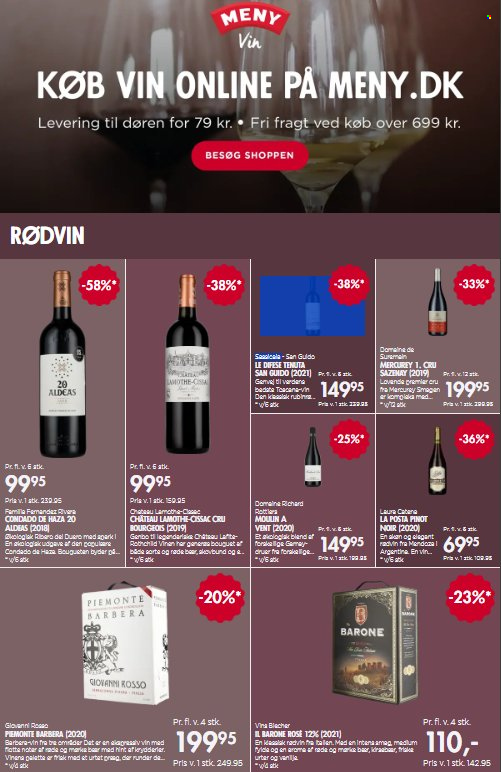 MENY tilbud  - tilbudsprodukter - krydderier, rødvin, Palette, Pinot Noir, vin. Side 1.