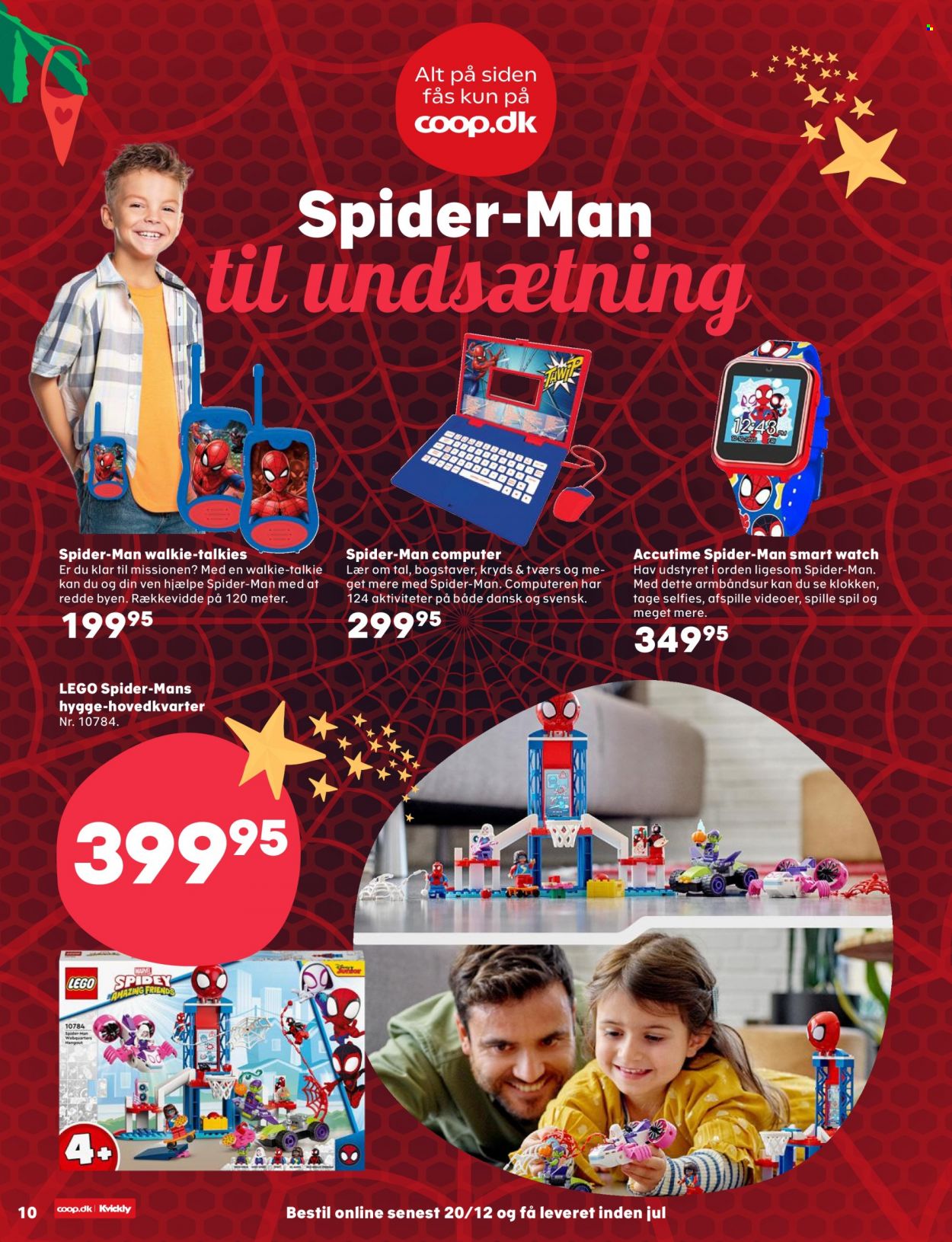 Kvickly tilbud  - 13.10.2023 - 31.12.2023 - tilbudsprodukter - Spiderman, Marvel, LEGO. Side 10.