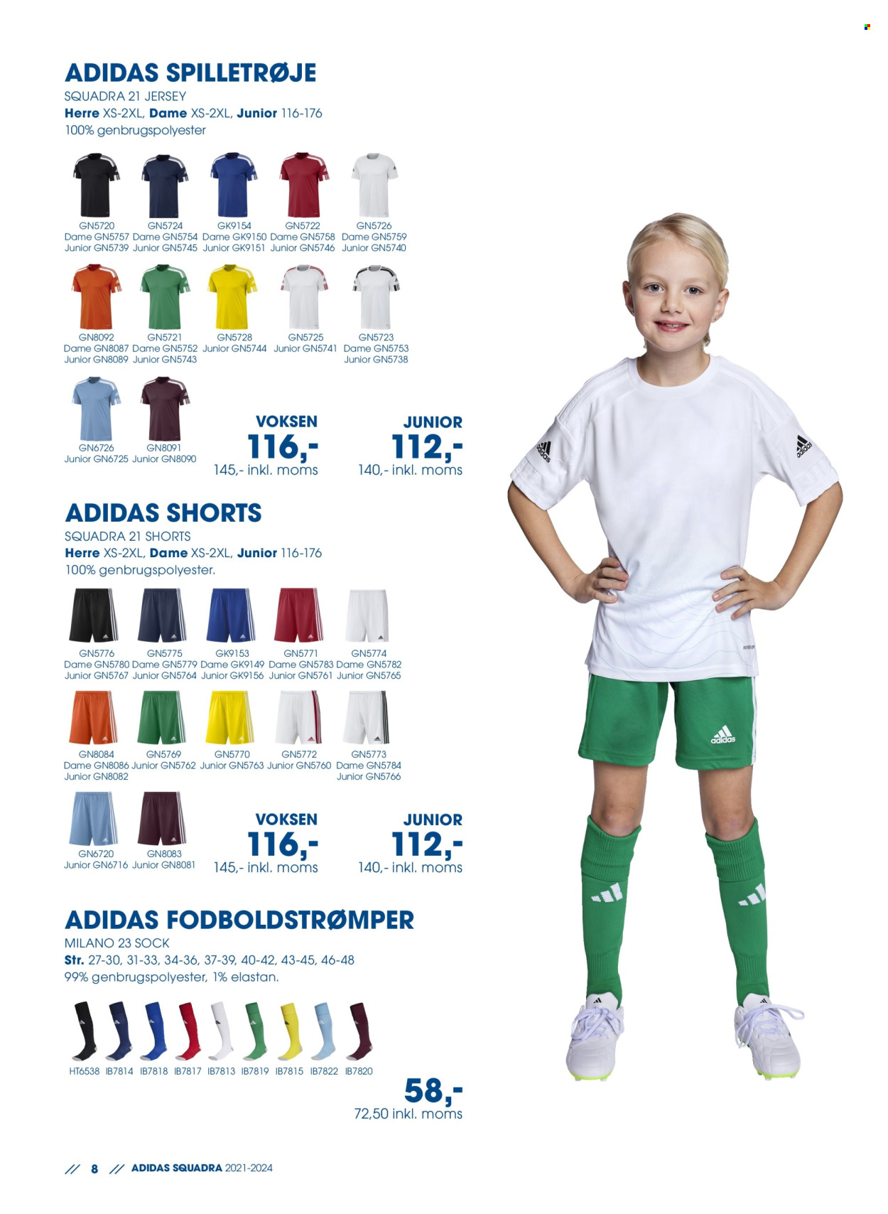 thumbnail - Sportigan tilbud  - tilbudsprodukter - Adidas, shorts. Side 8.