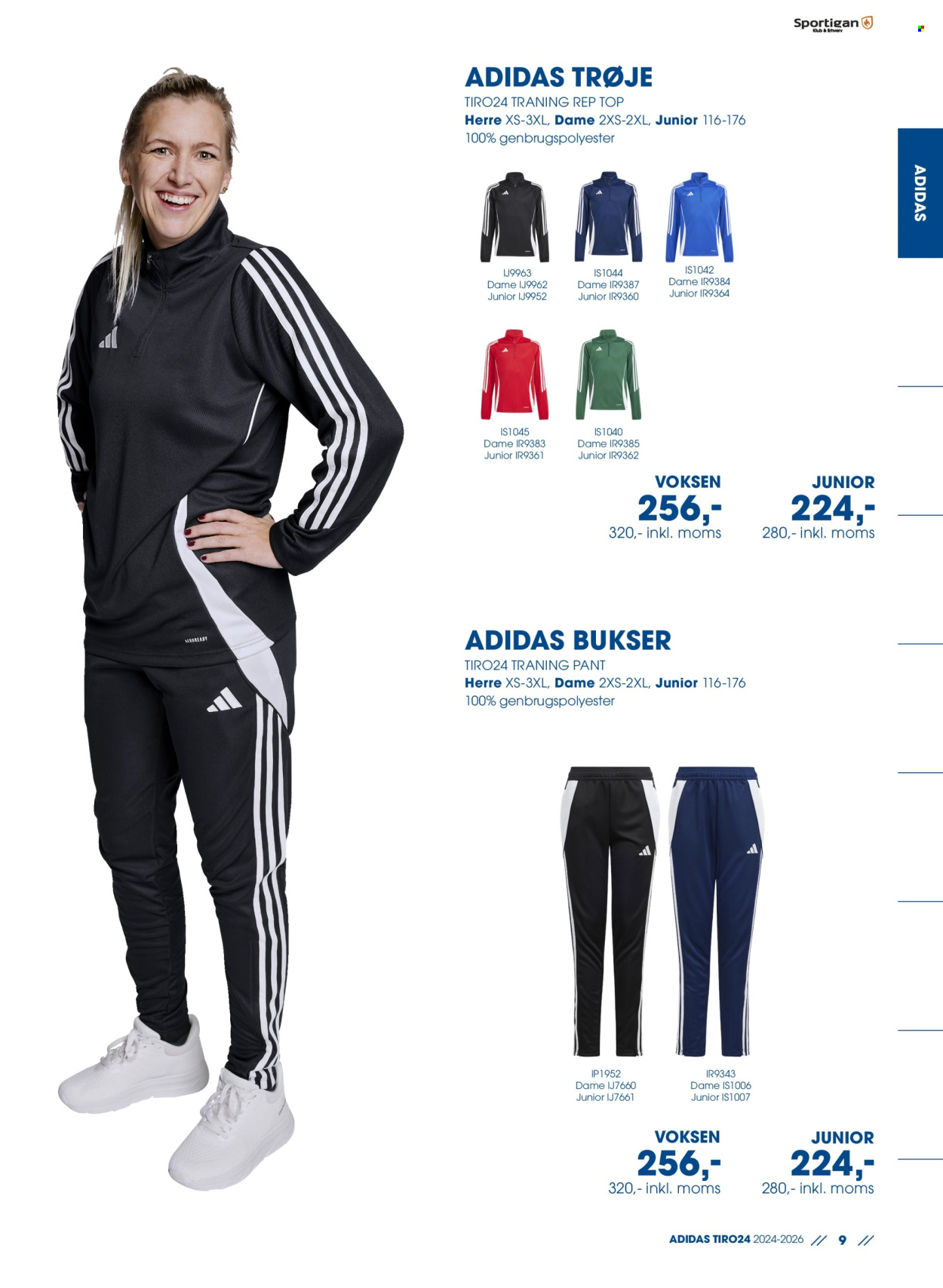 thumbnail - Sportigan tilbud  - tilbudsprodukter - Adidas, bukser, trøje. Side 9.