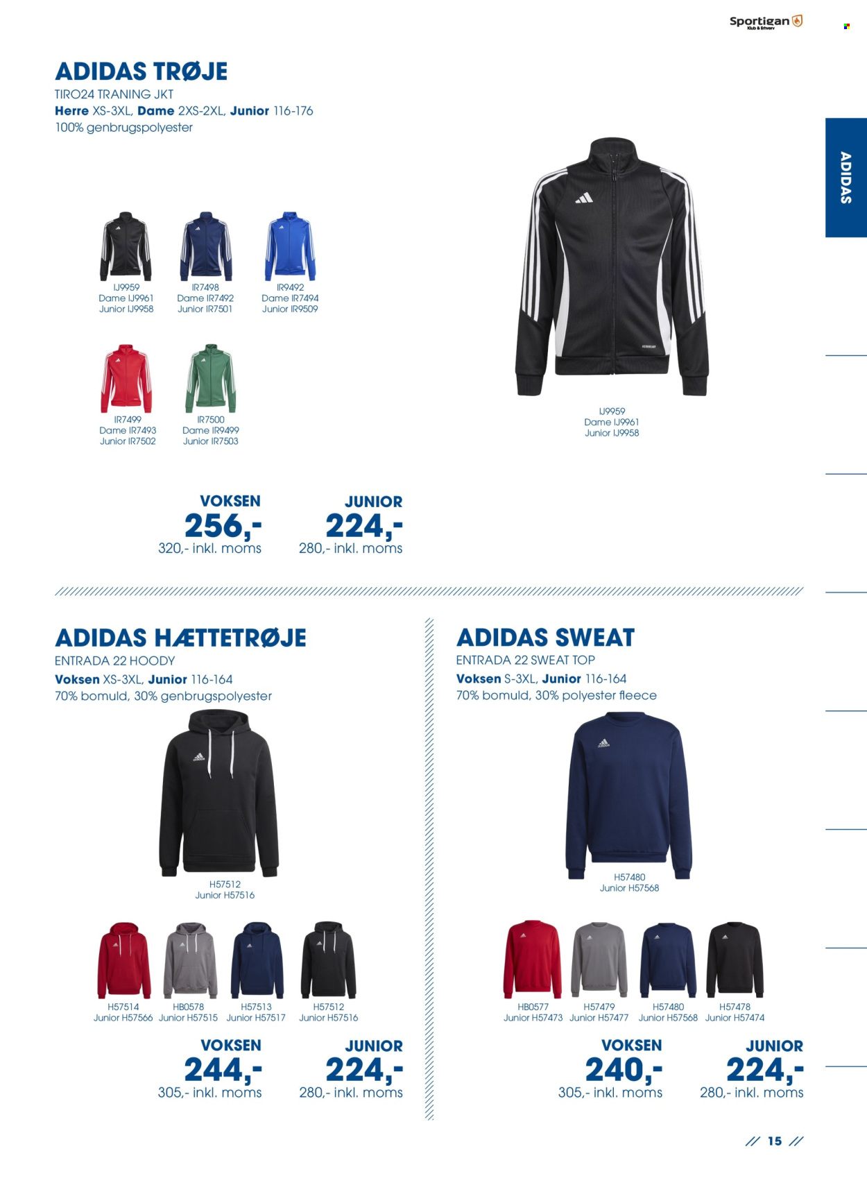 thumbnail - Sportigan tilbud  - tilbudsprodukter - Adidas, trøje. Side 15.