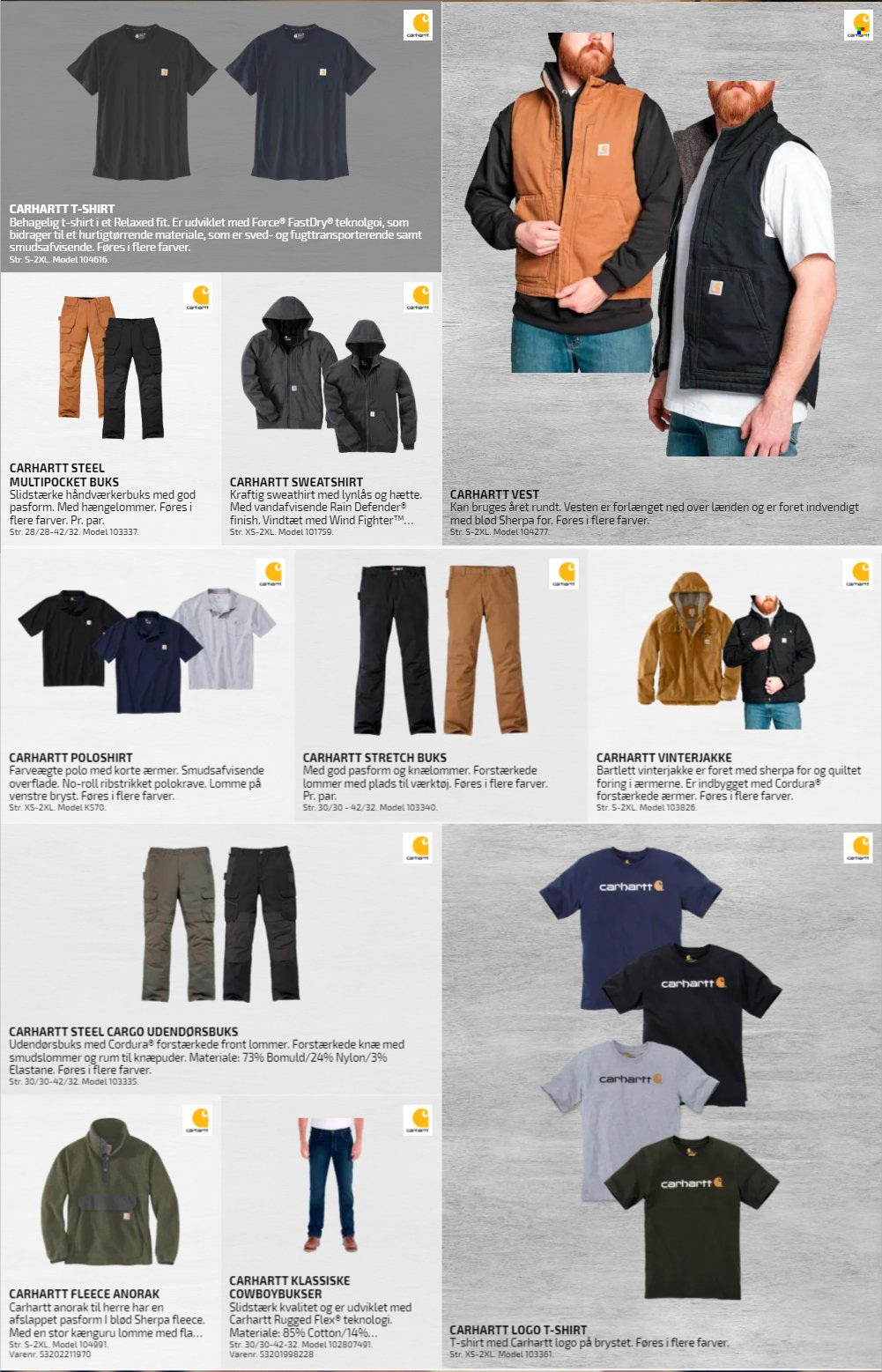 thumbnail - Davidsen tilbud  - tilbudsprodukter - vest, bukser, T-shirt, poloshirt, sweatshirt, knæpuder. Side 5.