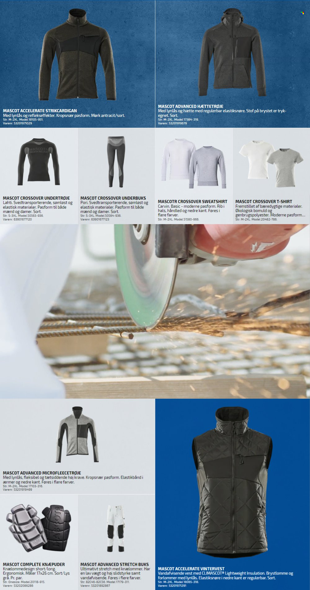 thumbnail - Davidsen tilbud  - tilbudsprodukter - lys, vest, bukser, T-shirt, sweatshirt, undertrøjer, knæpuder. Side 6.