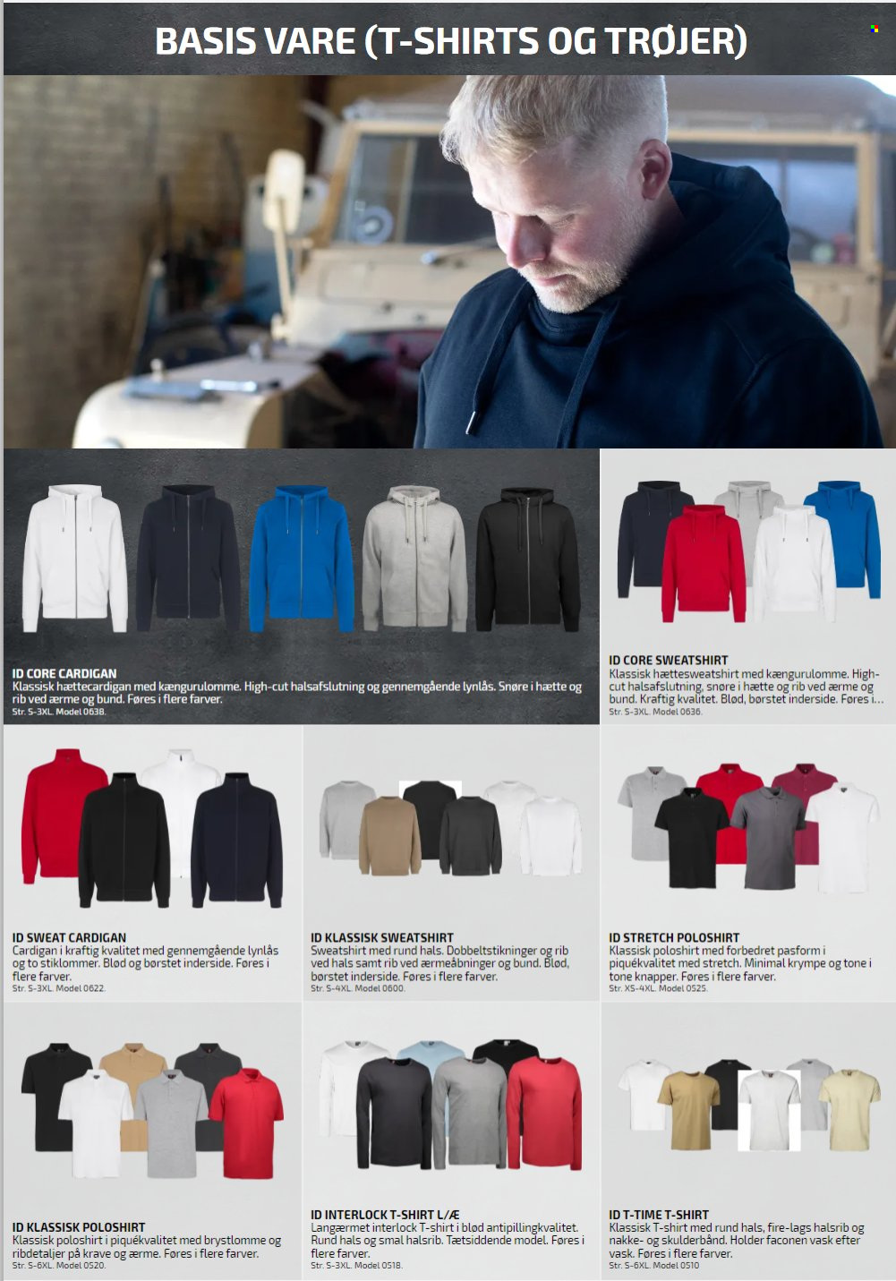 thumbnail - Davidsen tilbud  - tilbudsprodukter - T-shirt, poloshirt, cardigan, sweatshirt. Side 18.