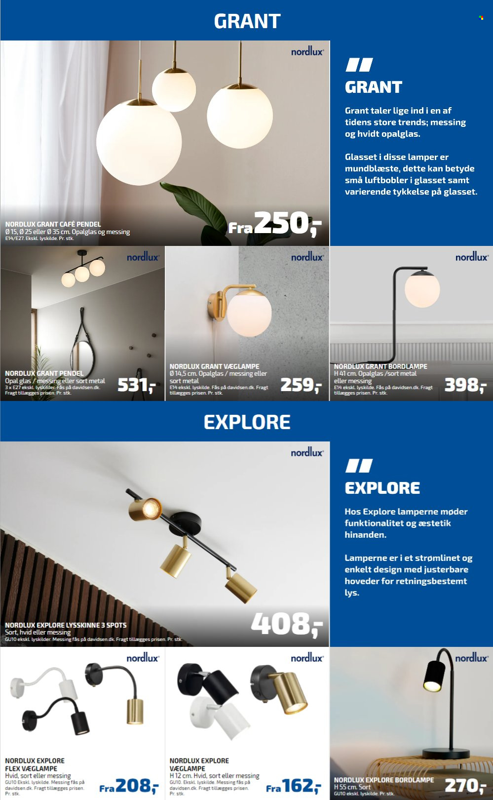 thumbnail - Davidsen tilbud  - tilbudsprodukter - lys, pendel, bordlampe, Nordlux. Side 11.