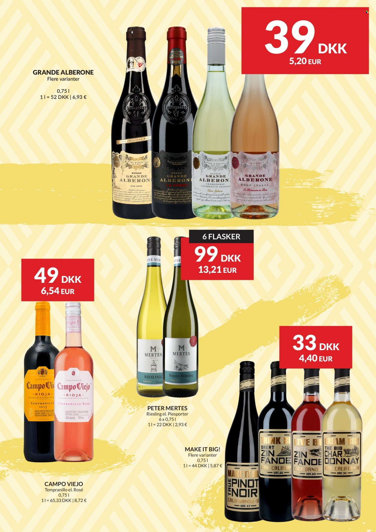thumbnail - Nielsen Discount tilbud  - 11.4.2024 - 1.5.2024 - tilbudsprodukter - hvidvin, Chardonnay, Riesling, Rioja, rødvin, vin. Side 7.