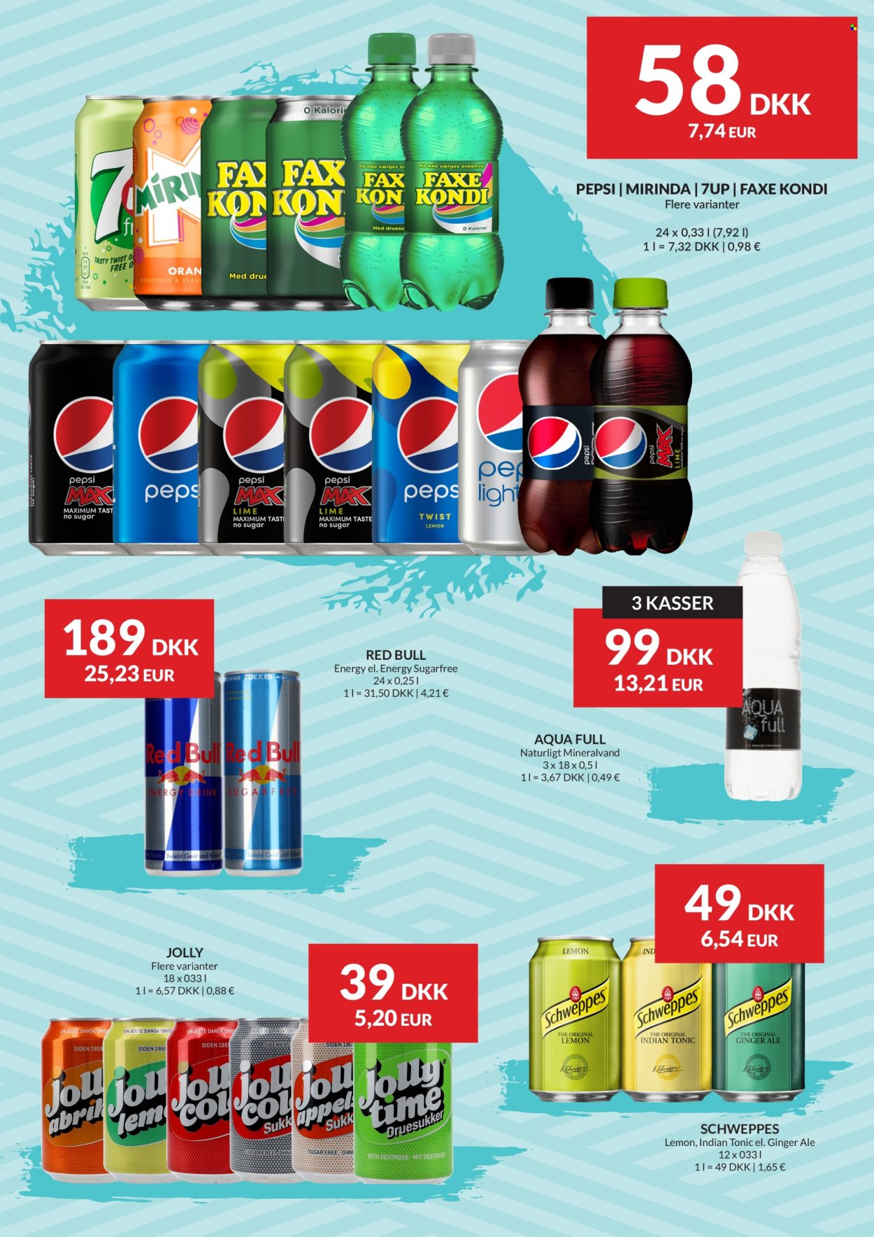 thumbnail - Nielsen Discount tilbud  - 11.4.2024 - 1.5.2024 - tilbudsprodukter - ginger ale, Twist, energidrik, Pepsi, red bull, Schweppes, sodavand, Pepsi Max, Faxe Kondi, tonic. Side 14.