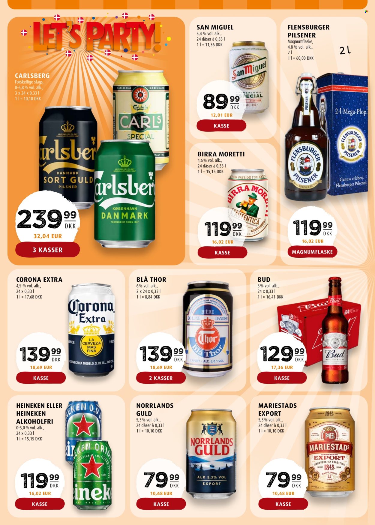 thumbnail - Scandinavian Park tilbud  - 18.4.2024 - 22.5.2024 - tilbudsprodukter - alkoholfri øl, Carlsberg, Heineken, øl, Corona. Side 20.