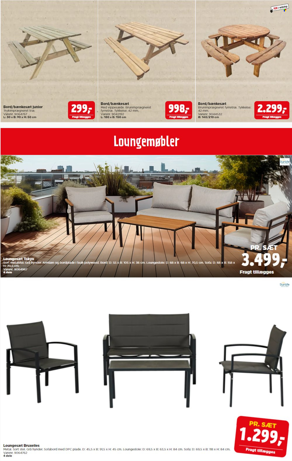 thumbnail - Jem & Fix tilbud  - tilbudsprodukter - loungesæt, bordplade, bord, sofabord, sofa. Side 6.