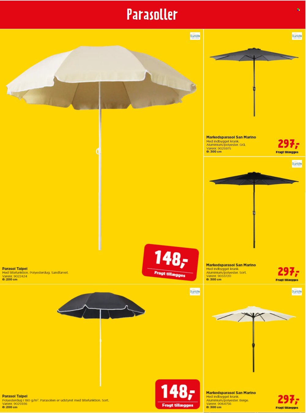 thumbnail - Jem & Fix tilbud  - tilbudsprodukter - parasol. Side 13.
