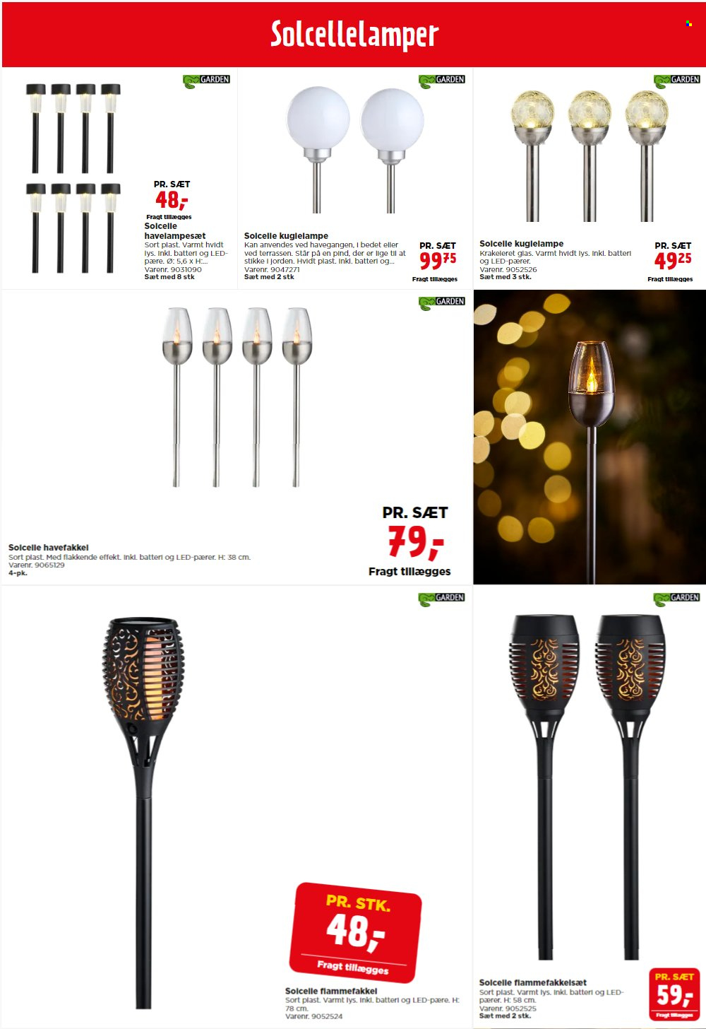 thumbnail - Jem & Fix tilbud  - tilbudsprodukter - glas, solcellelampe. Side 18.