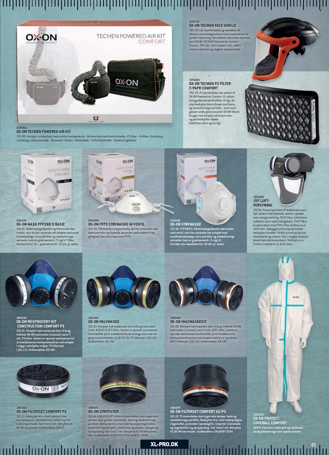 thumbnail - XL-BYG tilbud  - tilbudsprodukter - opbevaringsboks, åndedrætsværn. Side 45.