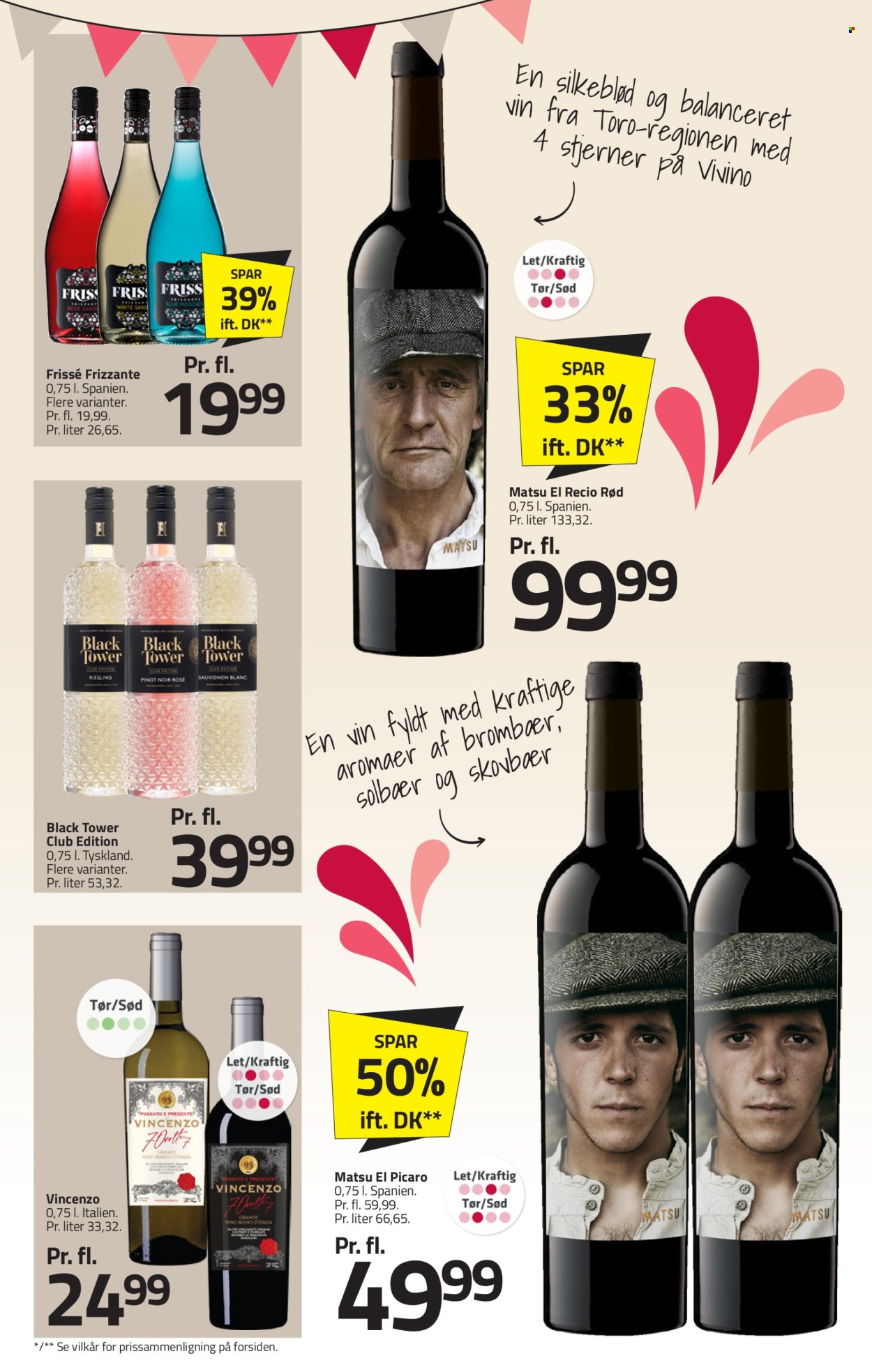 thumbnail - Fleggaard tilbud  - 24.4.2024 - 14.5.2024 - tilbudsprodukter - Pinot Noir, Riesling, Sauvignon Blanc, vin. Side 2.