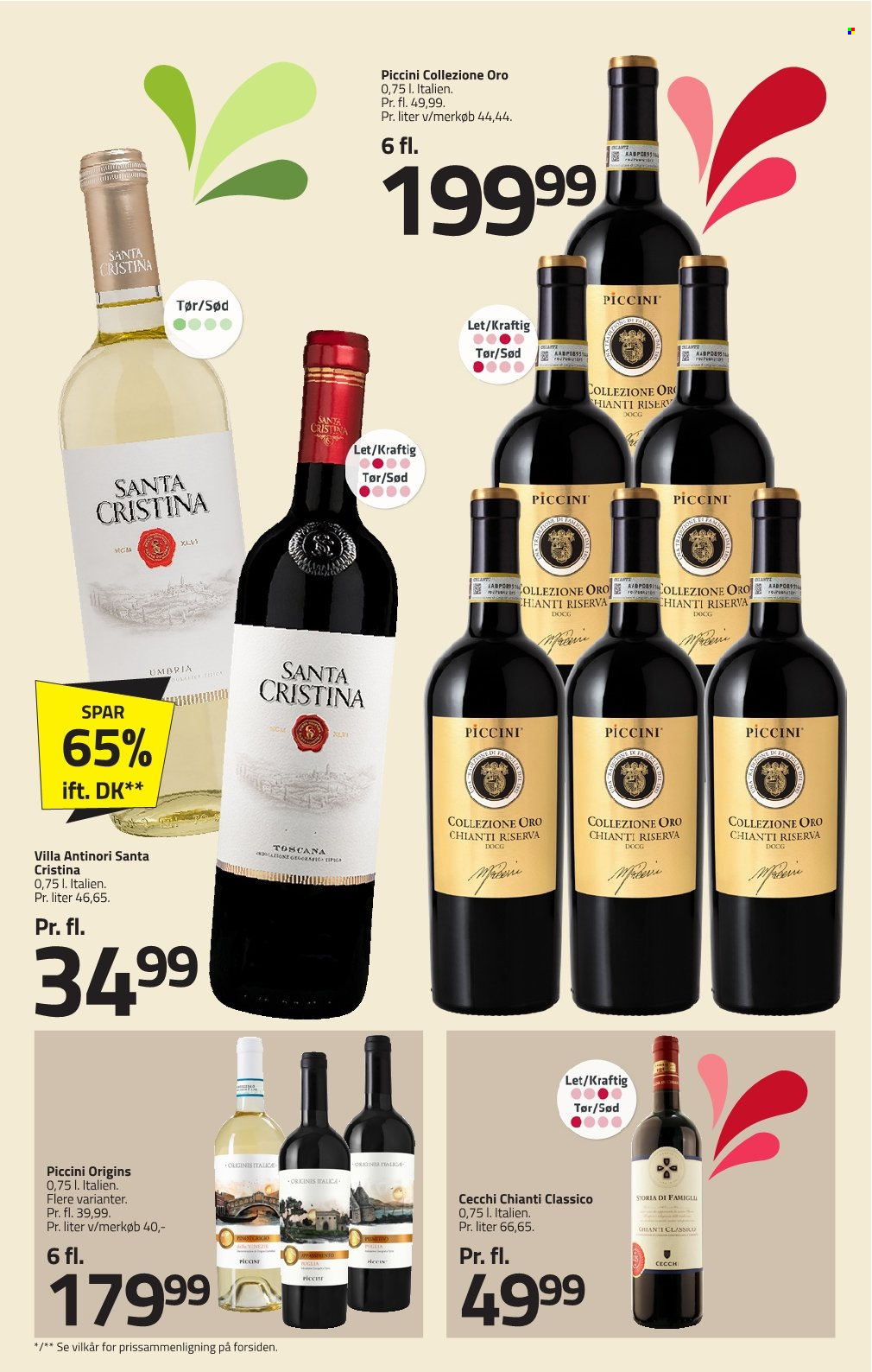 thumbnail - Fleggaard tilbud  - 24.4.2024 - 14.5.2024 - tilbudsprodukter - Chianti, vin. Side 57.