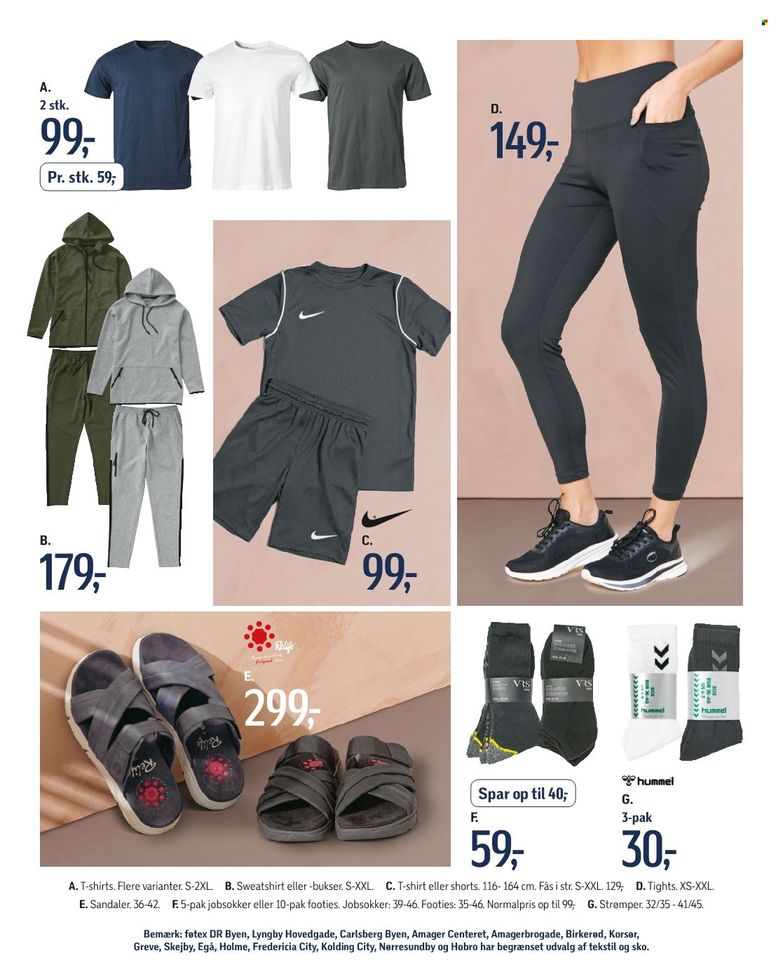 thumbnail - føtex tilbud  - 26.4.2024 - 8.5.2024 - tilbudsprodukter - Hummel, bukser, shorts, T-shirt, sweatshirt, tights, strømper, sandaler. Side 67.