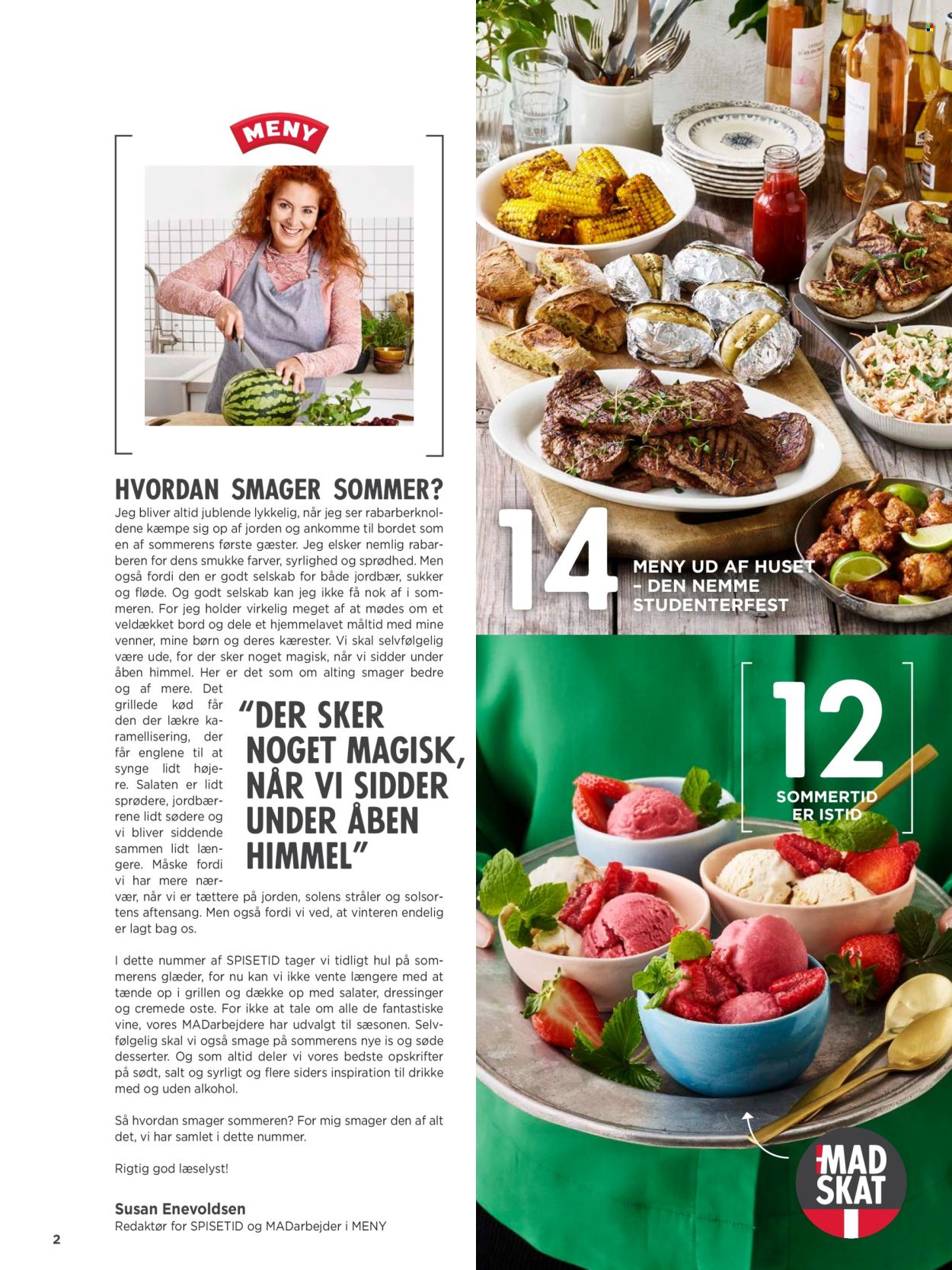 thumbnail - MENY tilbud  - tilbudsprodukter - jordbær, salat, sukker. Side 2.