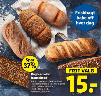 Rugbrød eller franskbrød