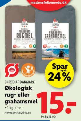 Økologisk rug- eller grahamsmel