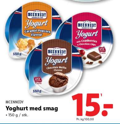 MCENNEDY Yoghurt med smag