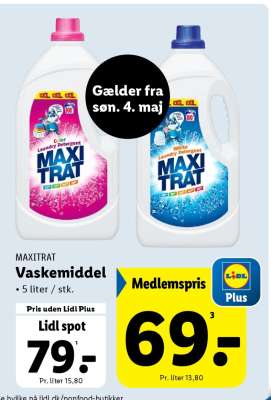 MAXITRAT Vaskemiddel