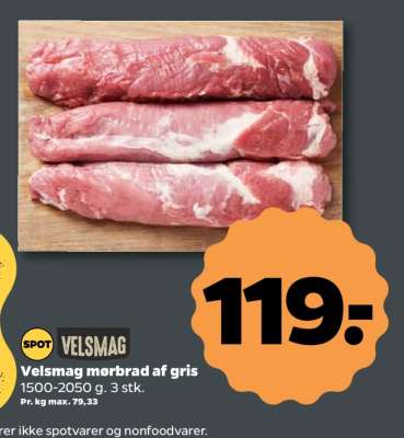 Velsmag mørbrad af gris
