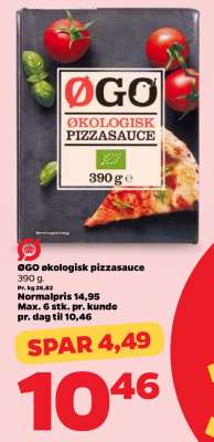 ØGO økologisk pizzasauce