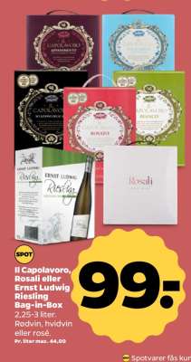 Il Capolavoro, Rosali eller Ernst Ludwig Riesling Bag-in-Box
