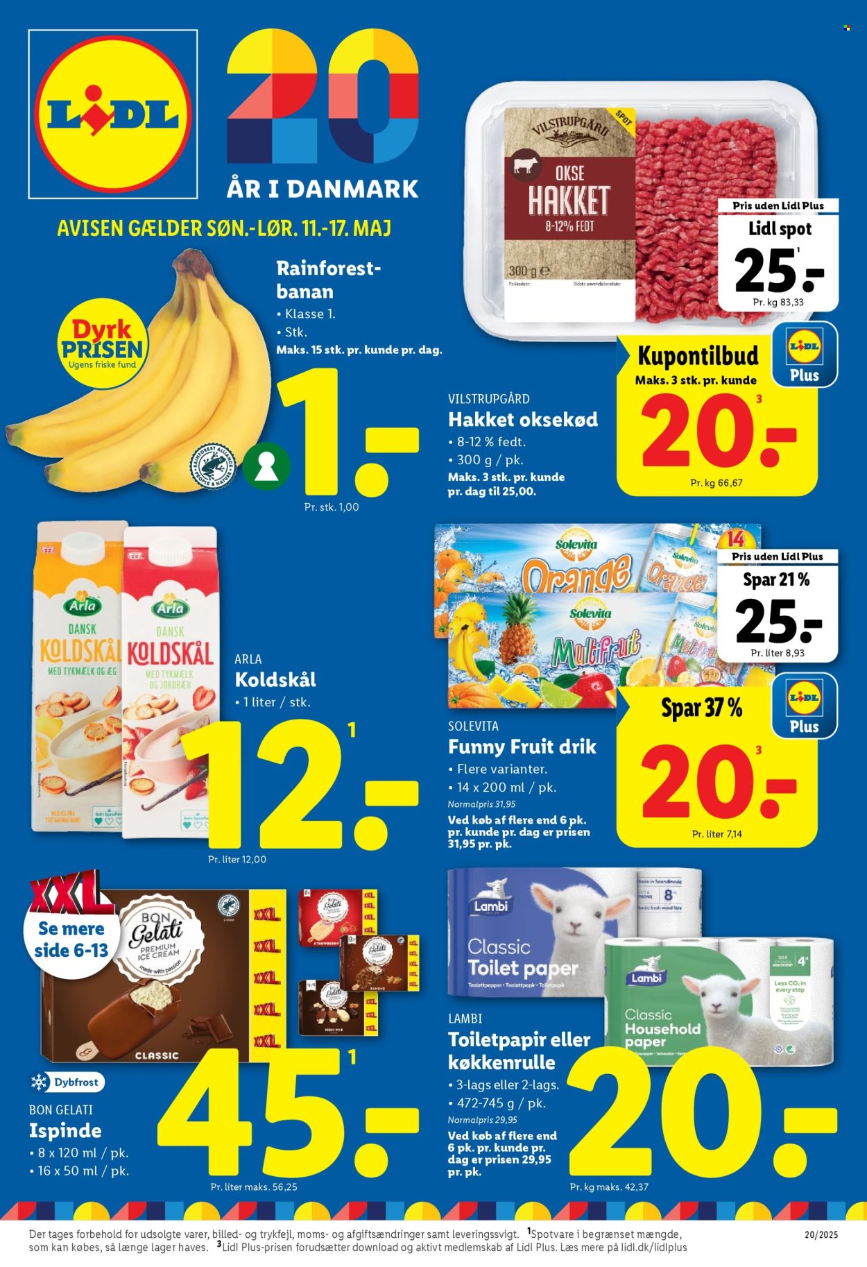 Lidl tilbud - 11.5.2025 - 17.5.2025. Side 1