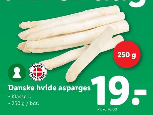 Danske hvide asparges