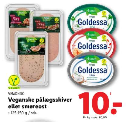 Vemondo Veganske pålægsskiver eller smøreost