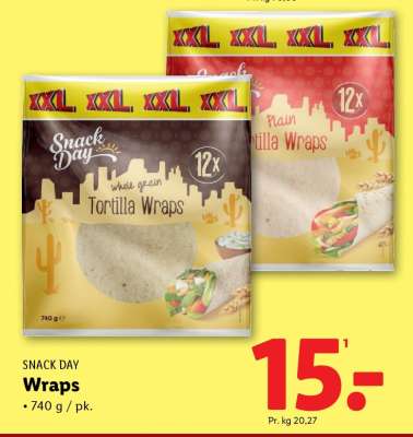 Snack Day Wraps