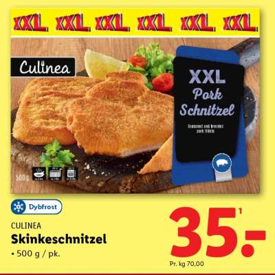 Culinea Skinkeschnitzel