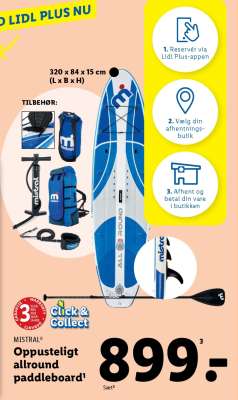 MISTRAL Oppusteligt allround paddleboard