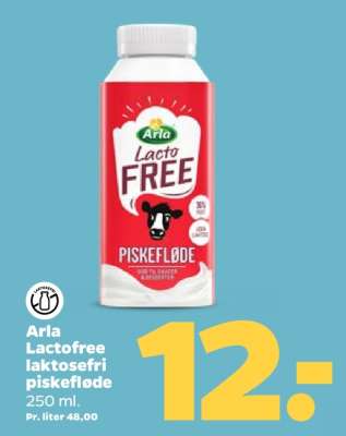 Arla Lactofree laktosefri piskefløde