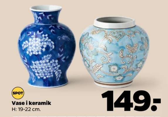 Vase i keramik