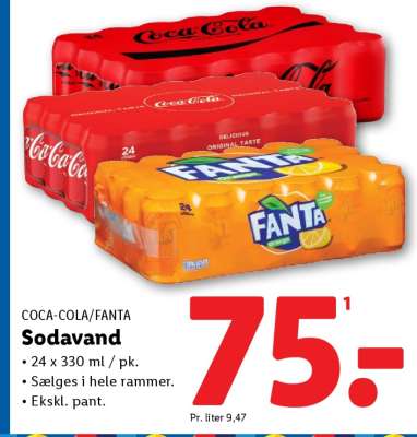 COCA COLA/FANTA Sodavand