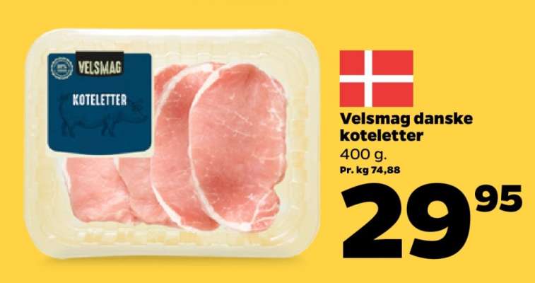 Velsmag danske koteletter