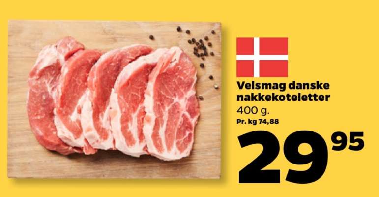 Velsmag danske nakkekoteletter