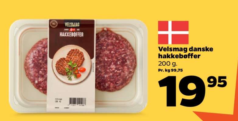 Velsmag danske hakkebøffer