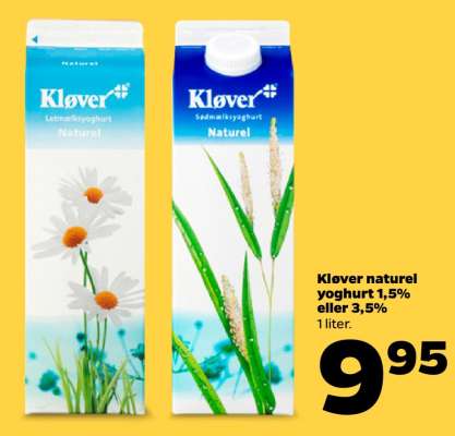 Kløver naturel yoghurt