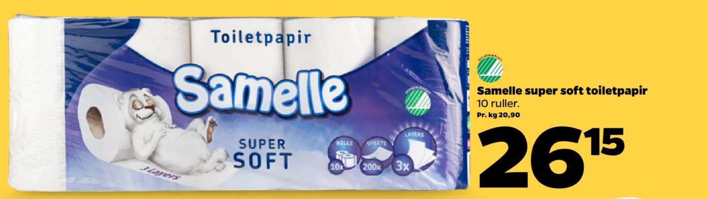 Samelle super soft toiletpapir
