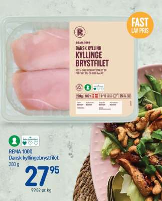 REMA 1000 Dansk kyllingebrystfilet