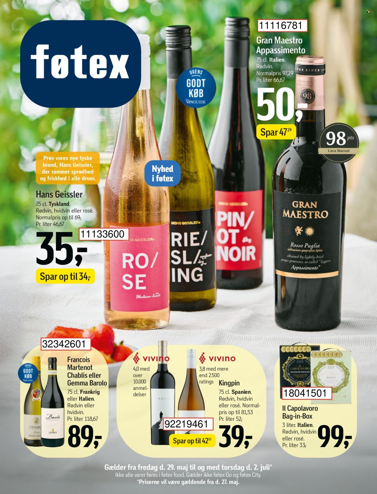føtex tilbud - 29.5.2026 - 2.7.2026. Side 1