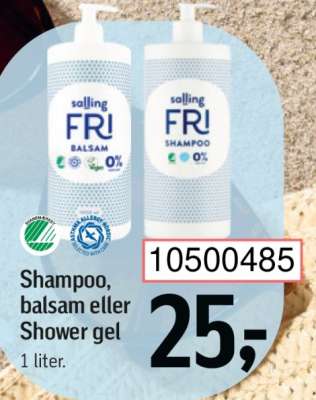 Salling FRI Shampoo, balsam eller Shower gel