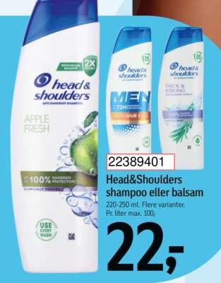 Head&Shoulders shampoo eller balsam